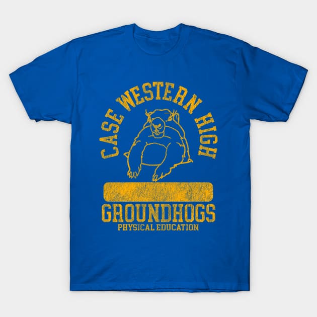 Case Western High PE (Write On) / Groundhog Day Movie Fan Art T-Shirt by darklordpug